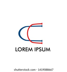 C initial letter for business name, technology or sport company