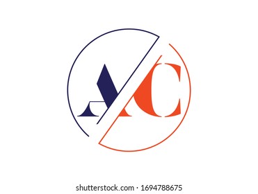 A C Initial Letter Logo design vector template, Graphic Alphabet Symbol for Corporate Business Identity
