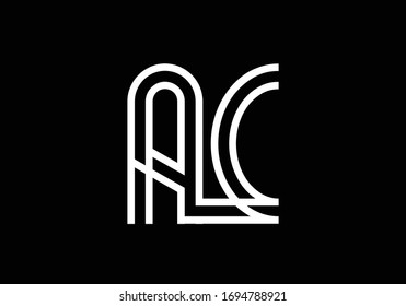 A C Initial Letter Logo design vector template, Graphic Alphabet Symbol for Corporate Business Identity