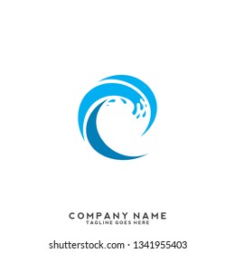 C initial letter, modern logo design template