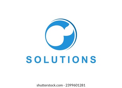 C soluciones comerciales de diseño inicial de logotipo.