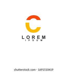 C icono de logotipo inicial diseños de plantilla vectorial para su empresa