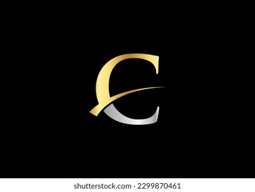 C initial logo letter design