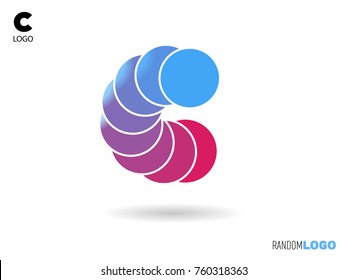 C initial logo. Suitable for any purpose of branding. Vector and JPEG ready