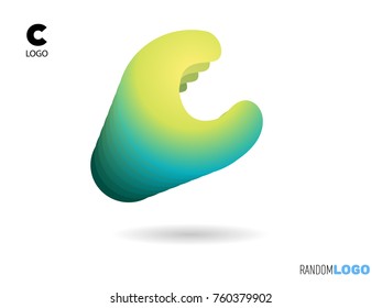 C initial logo. Suitable for any purpose of branding. Vector and JPEG ready
