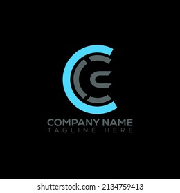 C diseño inicial de logotipo moderno icono vectorial