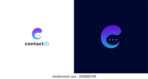 "C" initial simple, clean, sophisticated logo for tech companies and the like.