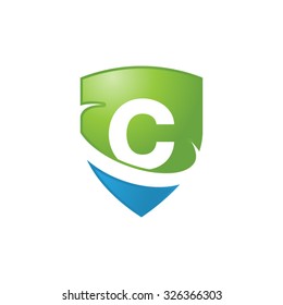 Logo G Letter Green Blue On Stock Vector (Royalty Free) 678845887