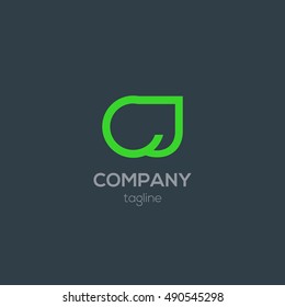 C & J Letter design logo vector