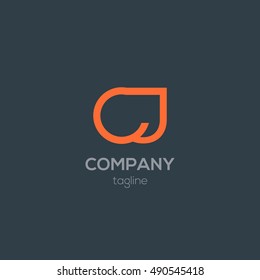 C & J Letter design logo vector