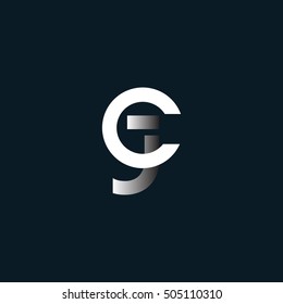 C & J Letter logo design vector