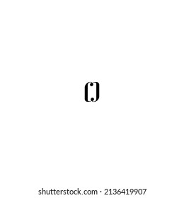 c j letter vector logo design