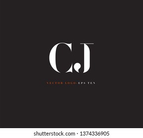 C J letters Joint logo icon vector template for corporate logo and business card design.