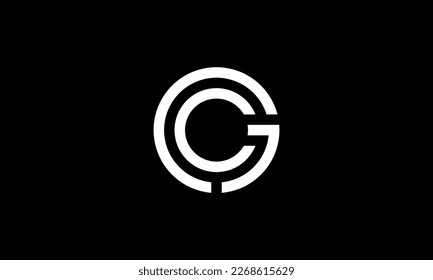 C J logo circle two lines