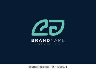 Diseño de logo C y J. Cartas abstractas CJ Logo Monograma. Este diseño de logotipo es el proceso de crear un símbolo visual que representa una marca, empresa o individuo.