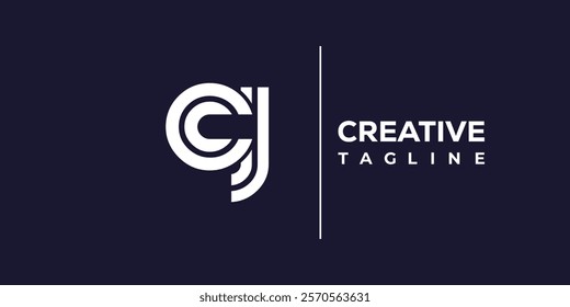 C and J logo design. CJ abstract Letters Logo Monogram. This logo design is the process of creating a visual symbol that represents a brand, company, or individual.