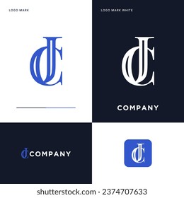 C J Logo Vector Icon Illustration Design