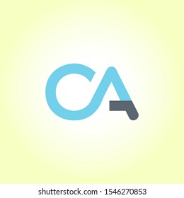 C & A joint logo design vector template