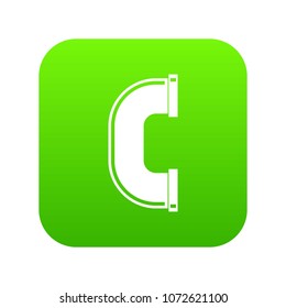 C joint pipe icon digital green for any design isolated on white vector illustration