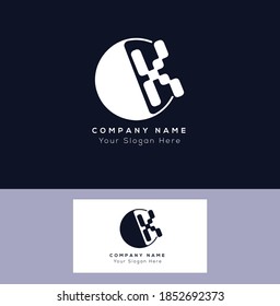 C K CK Initial based logo Letter Symbol Modern and abstract icon design concept. Initial based Vector template. Symbol for Corporate Business Company Identity.