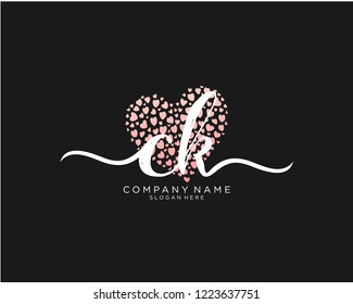 C K Initial handwriting logo vector