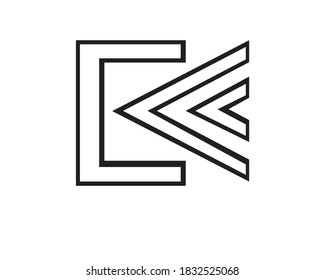 diseños de logotipos c y k y monograma