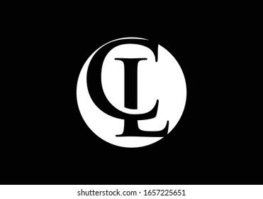 C L Diseño del logotipo de la letra inicial, Ilustración con el logotipo Creative Modern Letters Vector Icon.