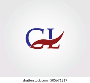 C and L Swoosh Initial Logo Vector