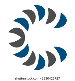 c letter abstract logo template 1
