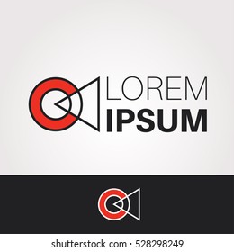 C Letter Abstract Vector Logo Design Template. Creative Typographic Concept Icon