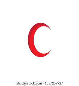 C Letter Alphabet font logo vector design