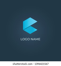 C letter alphabet vector logo design