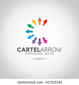 C Letter Arrow Logo