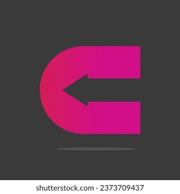 C letter arrow logo design