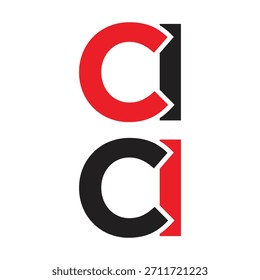Diseño de logotipo de flecha de letra C I. Icono Abstractas moderno del monograma del CI para la marca de la consultoría del negocio del crecimiento financiero.