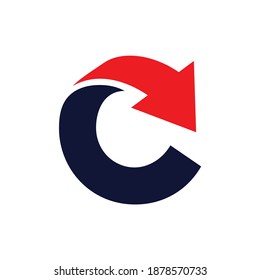 c letter arrow logo images