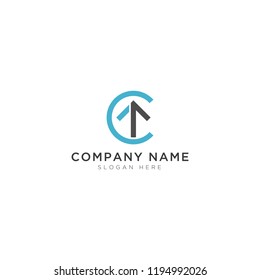 C letter with up arrows Logo Template Design Vector, Emblem, Design Concept, Creative Symbol, Icon