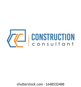 C & C letter based colorful vector logo with dummy text on white background for construction or consulting business.