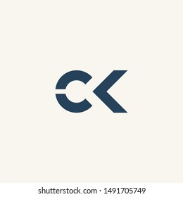 C letter CK initial logo vector icon mark illustration