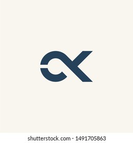 C letter CK initial logo vector icon mark illustration