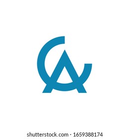 C A letter combine vector logo template