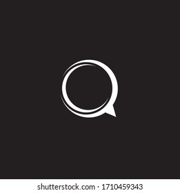 C letter communicate logo. Business or educational consult, blue colored volume sign. FAQ, I.Q., contact us, computer or smartphone settings, speak icon