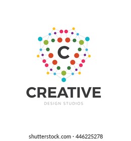 Creative Logo Design Letter C Logo Stock Vector (Royalty Free) 327405464