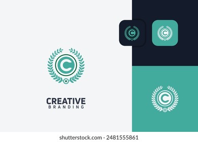 C Letter Crest brand logo