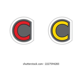 c letter design with creative and unique fonts styles