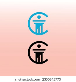 C Letter Education Law Related Logo Vector