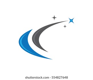 C Letter Faster Logo Template vector icon illustration design