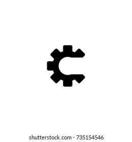 c letter and gear logo