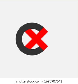 C icono de letra logotipo con alguna plantilla de diseño vectorial de elemento