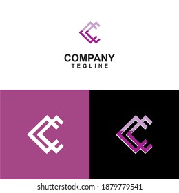 Plantilla de elemento de diseño de vector de icono de letra C para la empresa